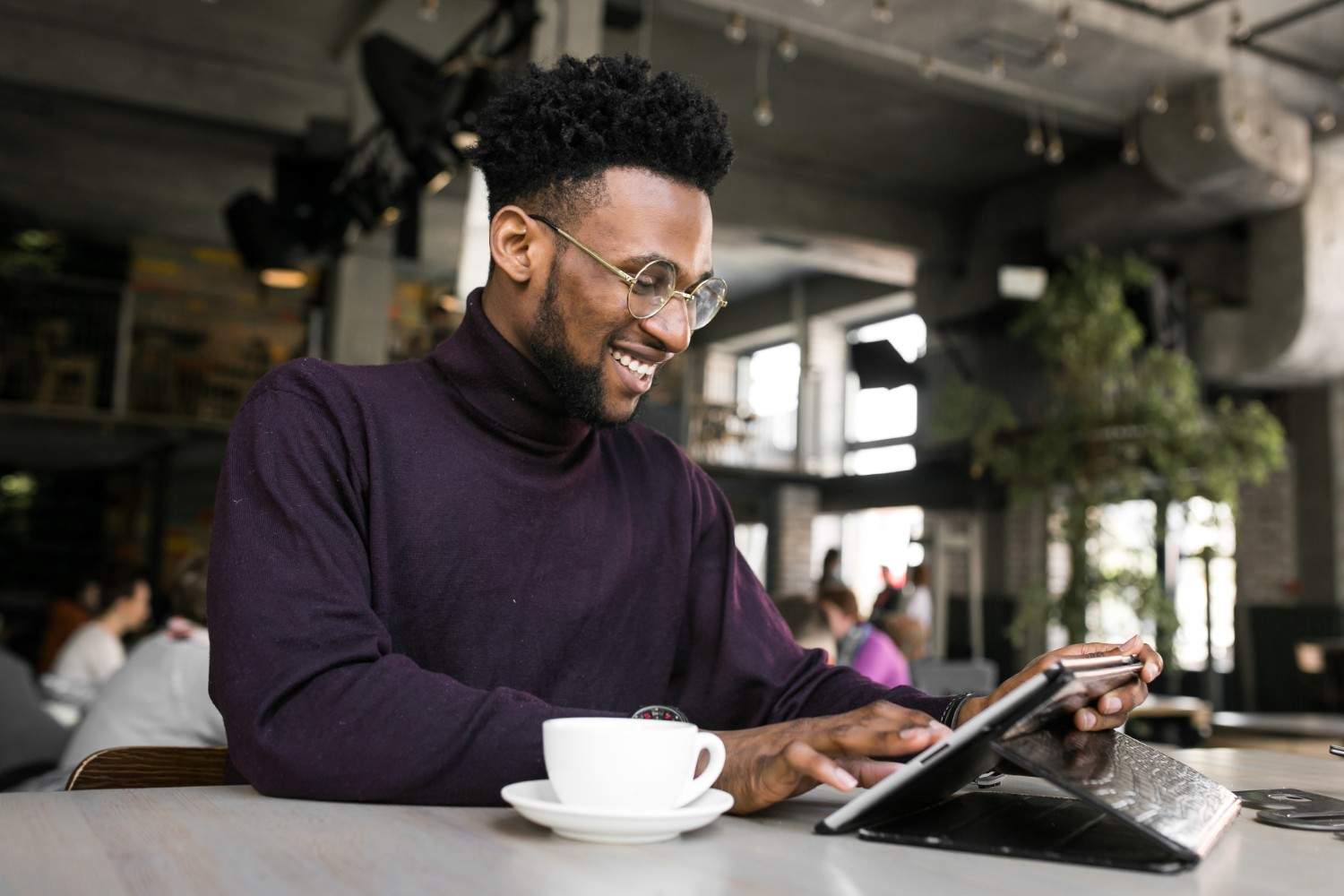 young Nigerian entrepreneur smiling confidently