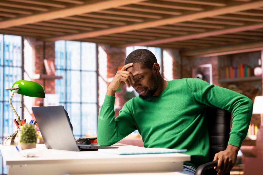 overwhelmed entrepreneur