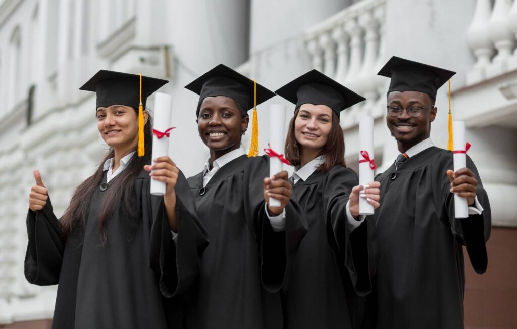 scholarship student filled with excitement